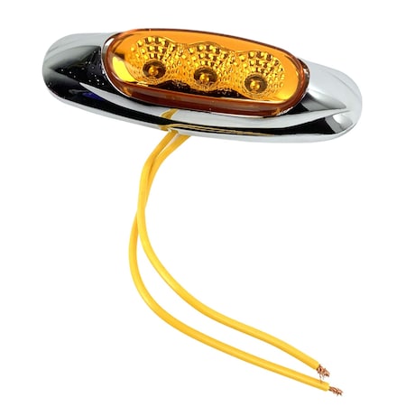 Optronics 3-Led Yellow Marker/Clearance Light MCL17AB